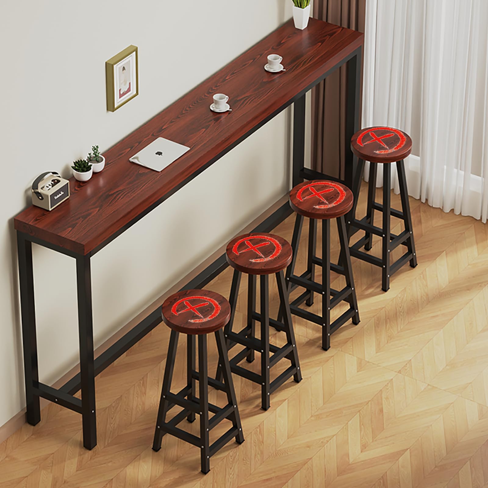 Amazon｜REBOTZ ハイテーブル カウンターテーブル バーカウンター 180